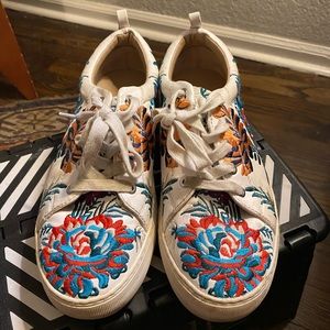 J/SLIDES floral print platform sneaker